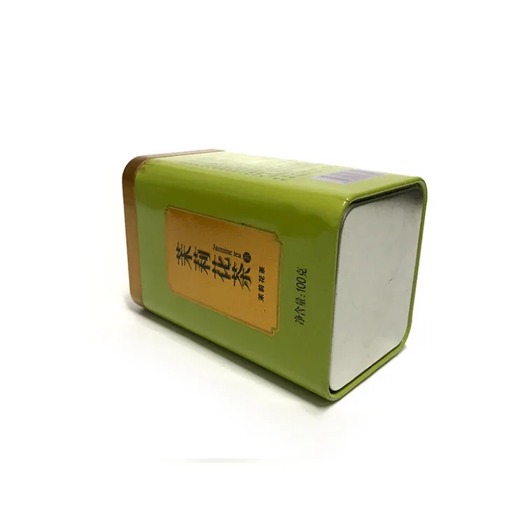 Custom  Recgangle  Food Grade Metal Box Tea Tin Box Metal Tin Box