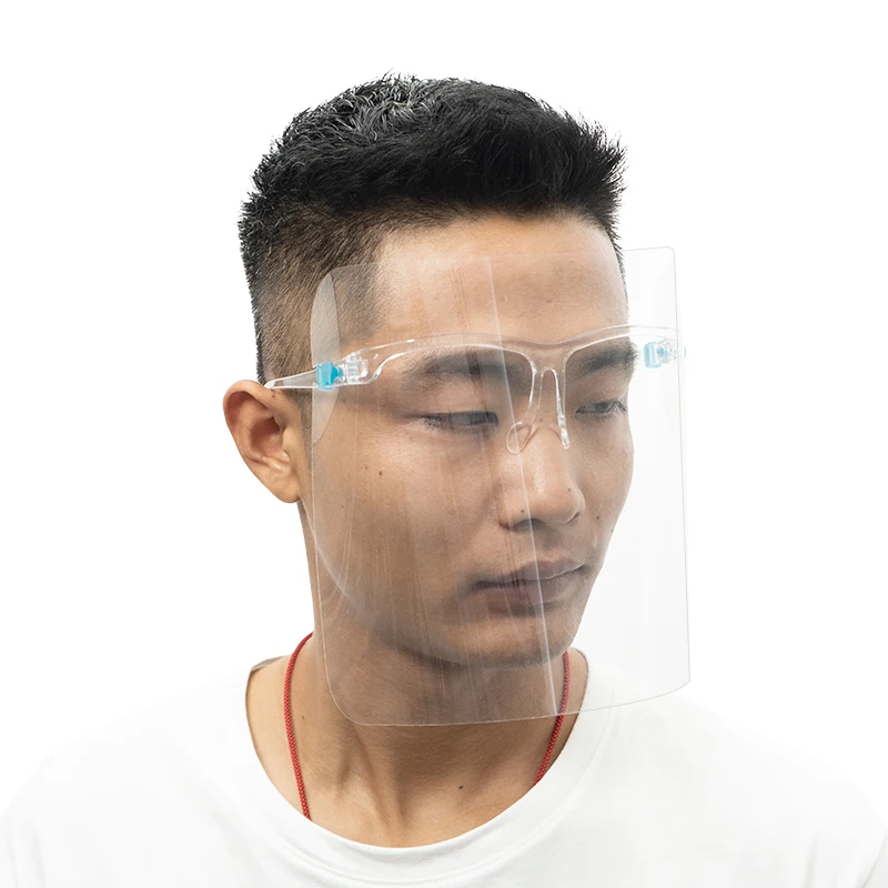  Wholesale Plastic Face Shield With Glasses Dust-Proof Protect Anti Fog