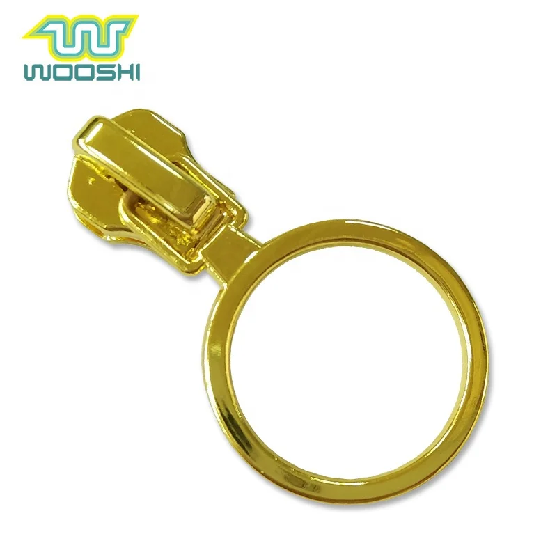 Bag accessory 5# round ring zip puller round shape puller for clothes