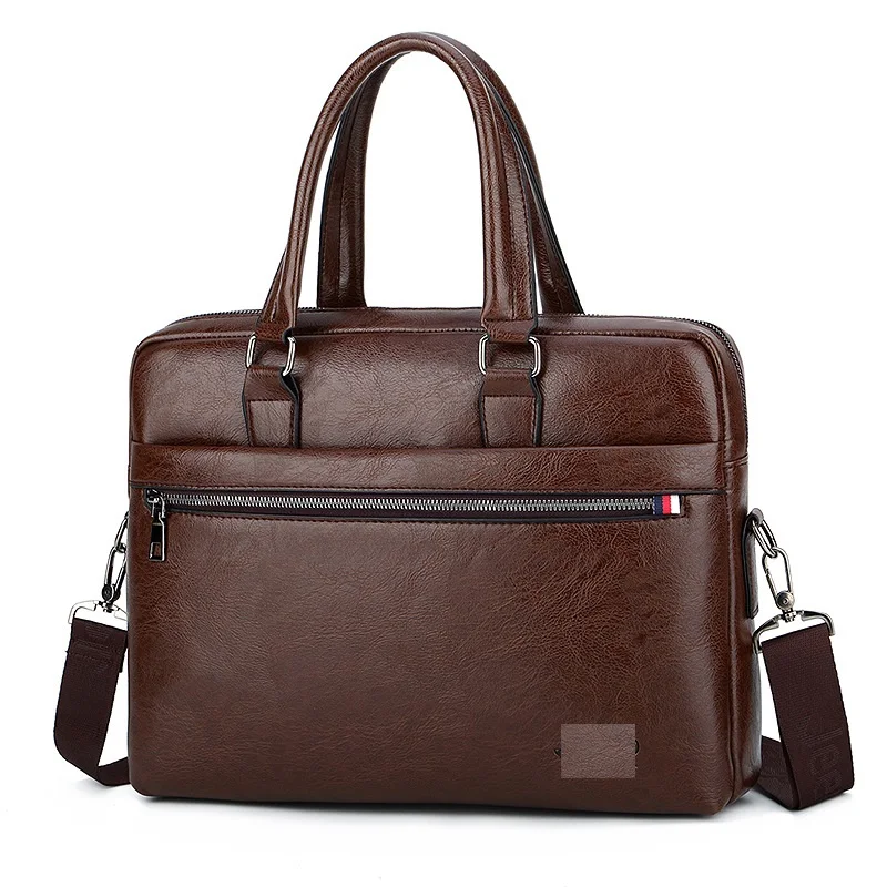  Оптовая продажа Индивидуальная сумка для ноутбука Модный деловой портфель из искусственной