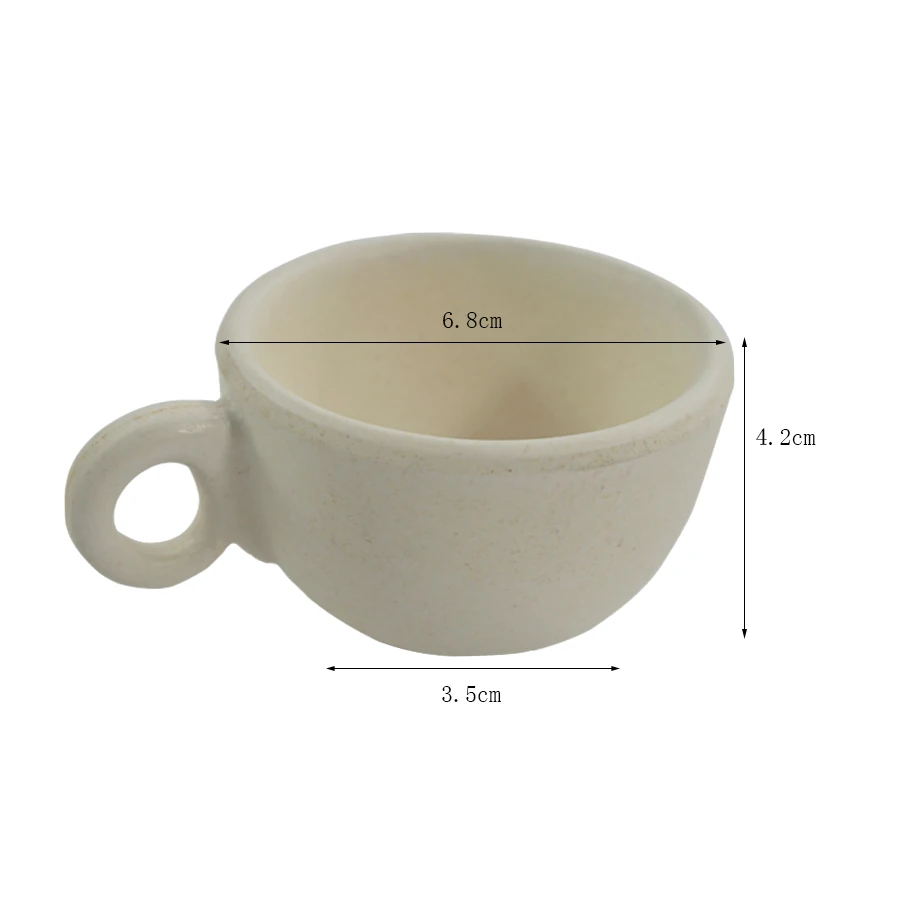  Белый цвет новый дизайн модная кофейная чашка из бамбукового волокна с тарелкой