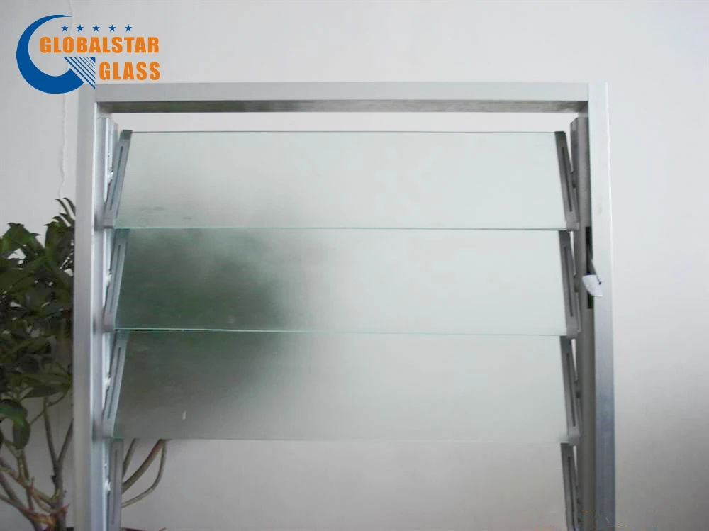 3/4/5/6mm Bronze Float Louver Glass Obscure louvre blade glass