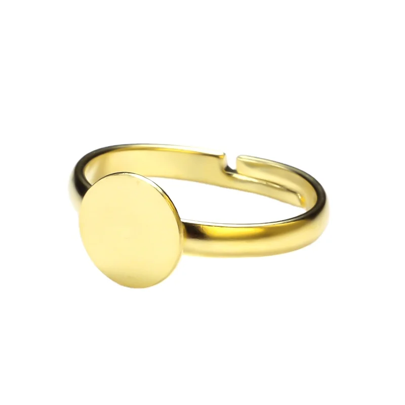 Jewelry Findings Gold Plated Pearl Ring Mountings Without Stones