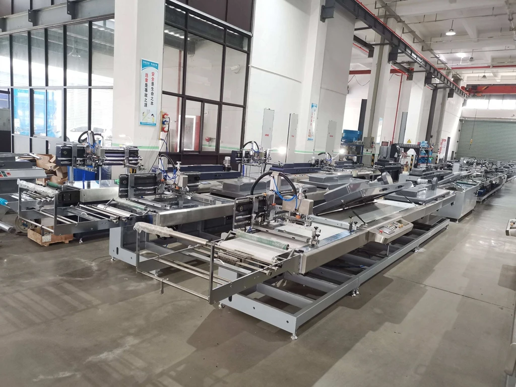 High Precision Fully Automatic Servo Motor 2 Colors Polyester Satin Ribbon Care Labels Screen Printing Machine