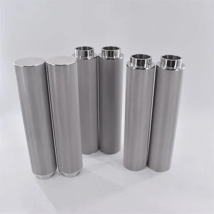 High porosity Cleanable 20-Inch 0.2 Micron Sintered Titanium Water Filter Candle Porous Titanium Industrial Filtration