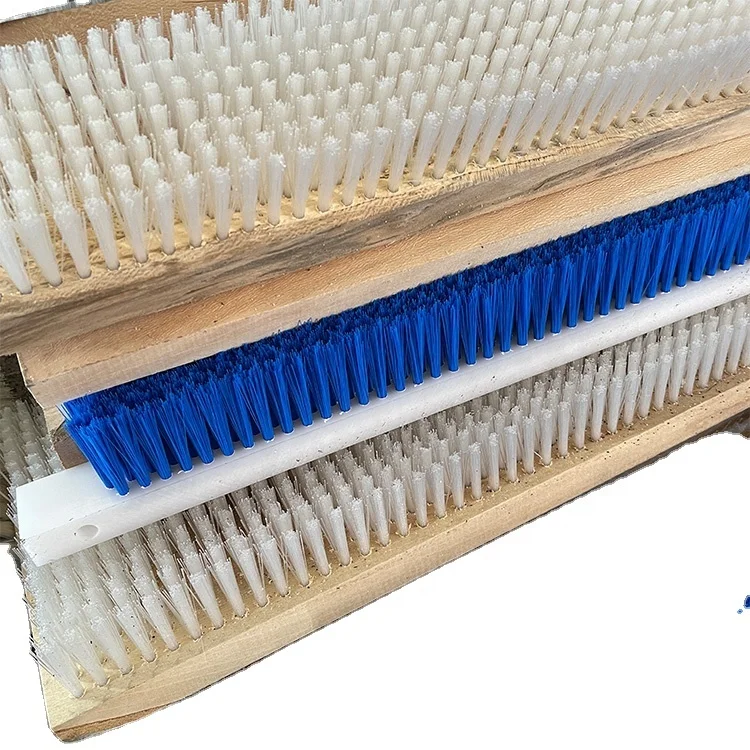 Industrial nylon belt brush with base for cleaning/polishing