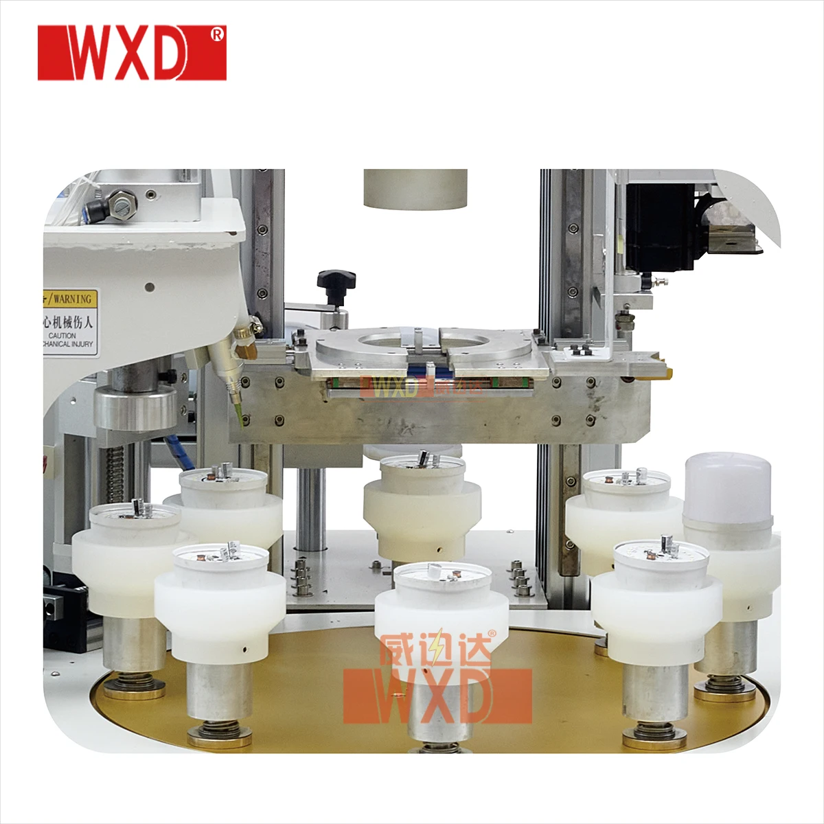 Semi-automatic bulb assembly machine small machine for making round lamp shade Suitable for E27 lampshade manufacturing
