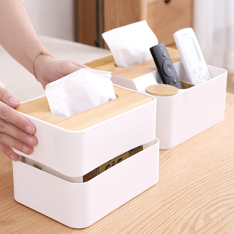 
Container Tissue Box Modern Style Kitchen Box Tissue Paper All-season Not Support Pp+bamboo 