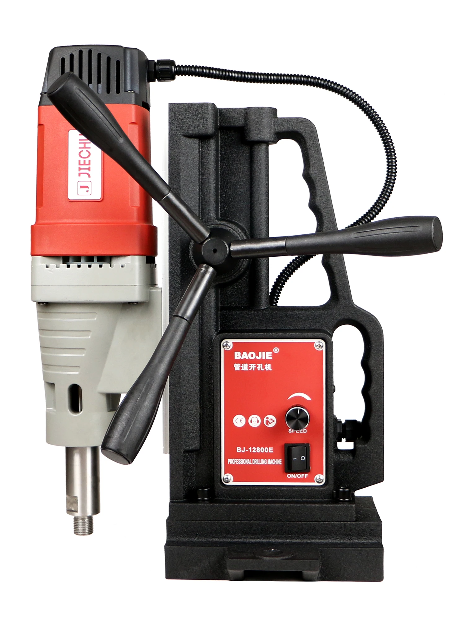 New Annular Cutter Drill Punching Machine Speed Adjustable BJ-1280E Max. Coring 128mm for 165mm Pipe drilling and coring