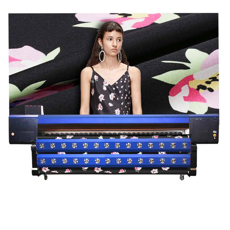 3.2m 8pcs 4720 Print heads Digital Cotton Fabric Bed Sheets Dye Textile Printing Machine Sublimation Printer