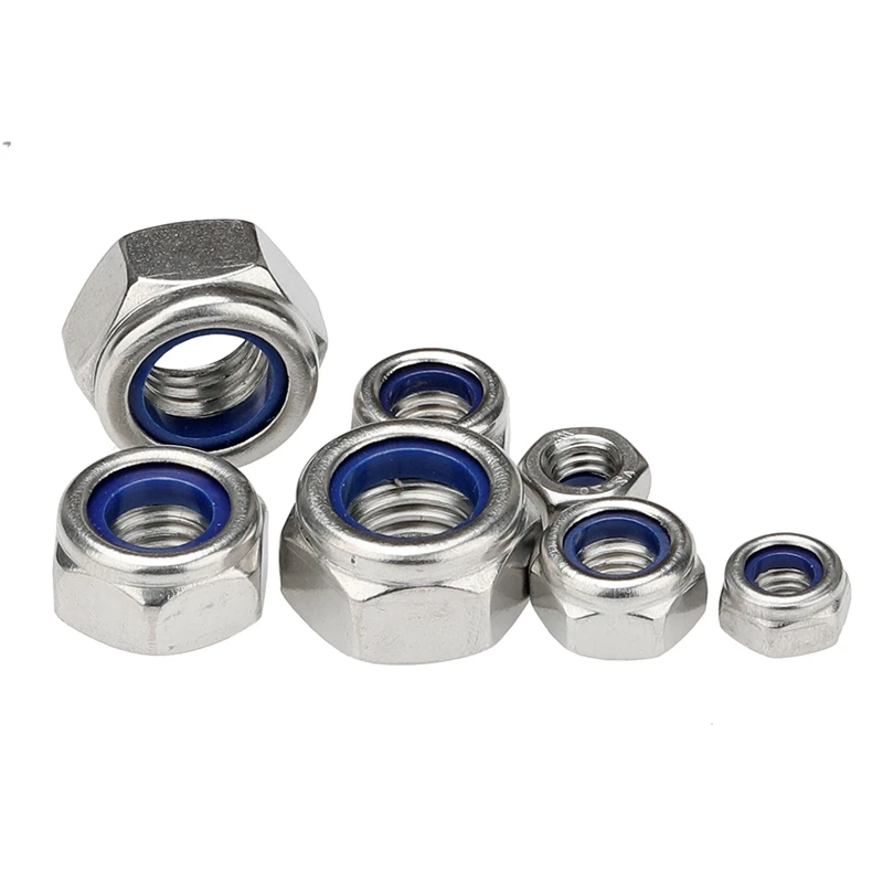 DIN 985 Galvanized Zinc Plated Nickel Plated Hex Locking Nuts Machinery Equipment Assembly Polished M3 Thread Mining Healthcare