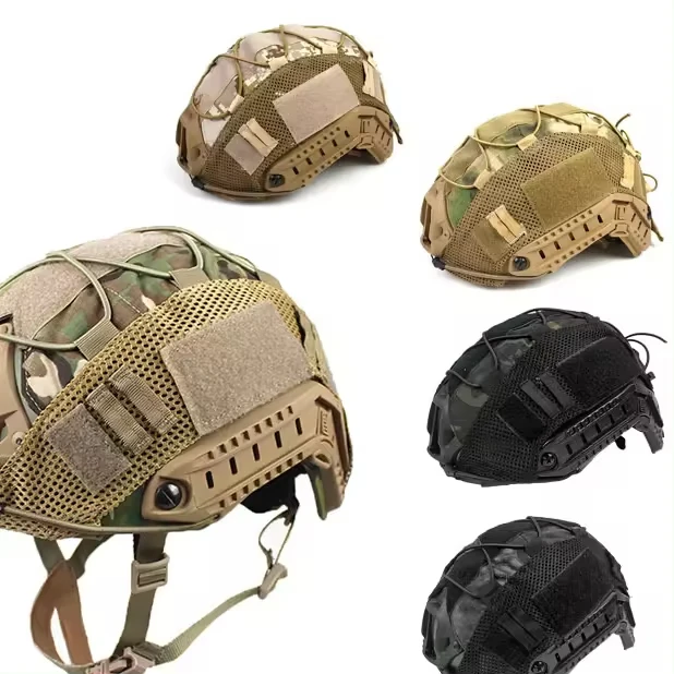 2024 Mesh Helmet Camo Cover Camouflage Outdoor Combat Safety Helmet Accessory Sport COD Helmet Cover