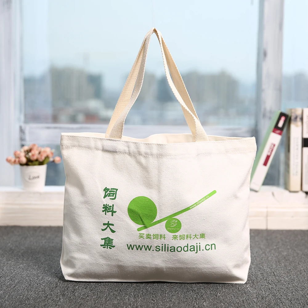 Wholesale Fashioned Canvas Shoulder Bags Custom Logo Printed for Shopping
