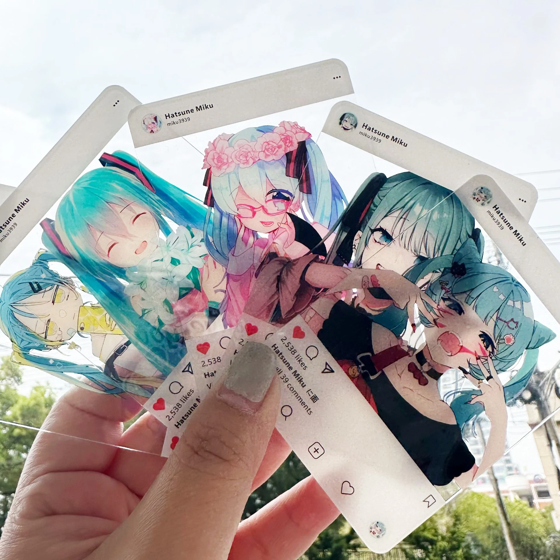 Clear Anime Kpop Photocard Holder Printer Liquid Ticket Holographic Acrylic Photo Card Charm Custom Paper PVC Acrylic Card