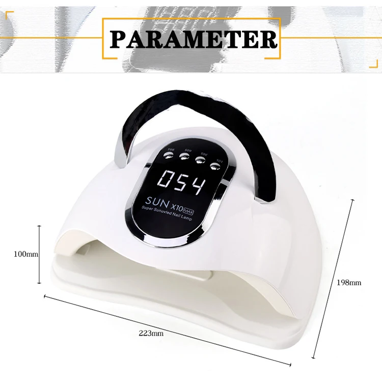 Новый SUNX11MAX на гвозде лампа 280W/180W Портативный Фрезер Nail Art фототерапии машина 66/45 светодиодные точечные лампы УФ выпечки лампы