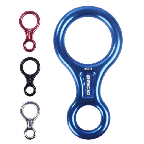 Cheap price lightweight 35KN Figure eight  Aluminum Alloy Rescue figure 8 Climbing gear belay device 8th descender figure