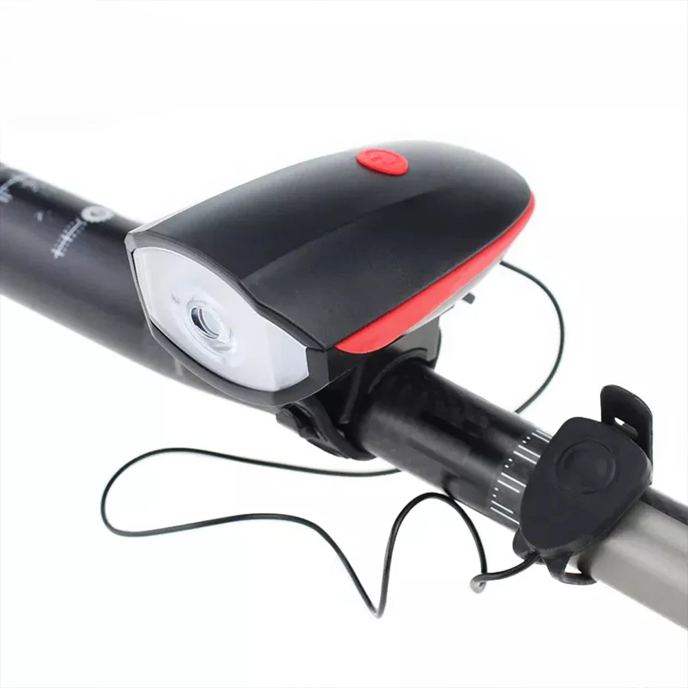 TAIKOO Night Riding Cycling Warning front Light 250 Lumens Bike Electric Horn Usb Rechargeable Bicycle Headlight