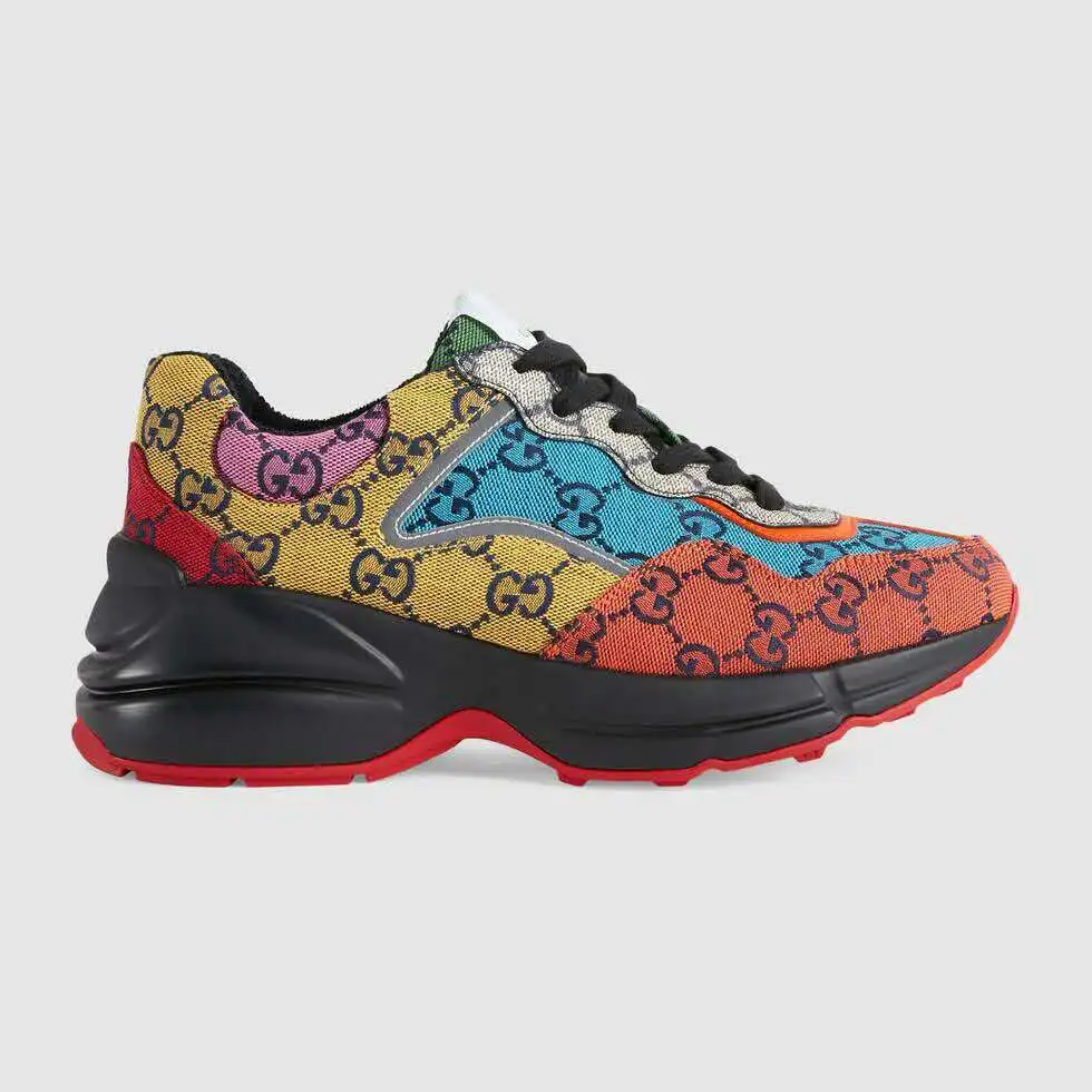 
[New product] 2021 The GG Multicolor Rhyton sneaker for men and women 