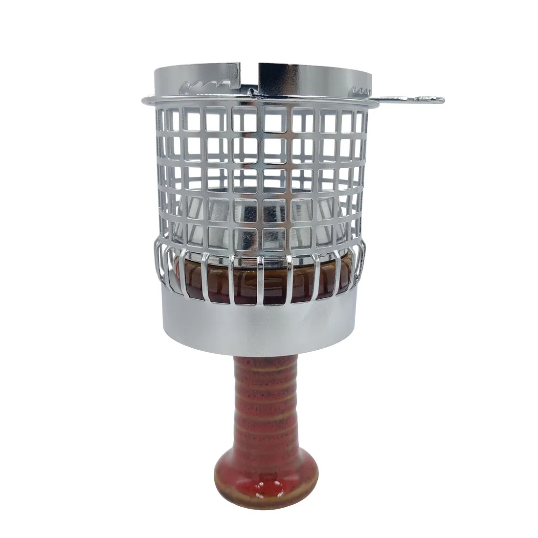 T041CH Lvhe Heat Management Metal Hookah Charcoal Holder Aluminum with Hookah Cage Wind Covers
