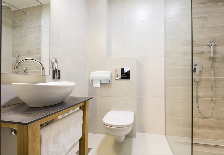 bathroom toilet No punching Large capacity Wall mounted tissue box holders Dual Roll toilet paper dispenser