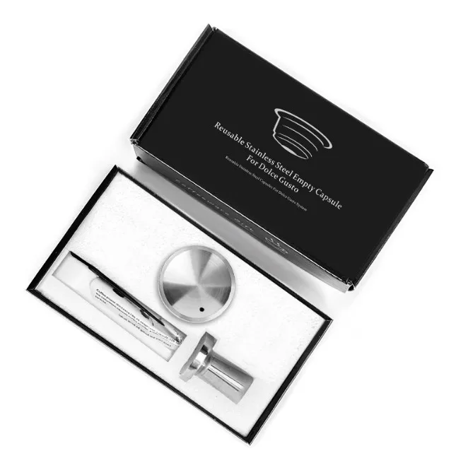Reusable Stainless steel coffee for DOLCE GUSTO capsules refillable coffee pod with stamper