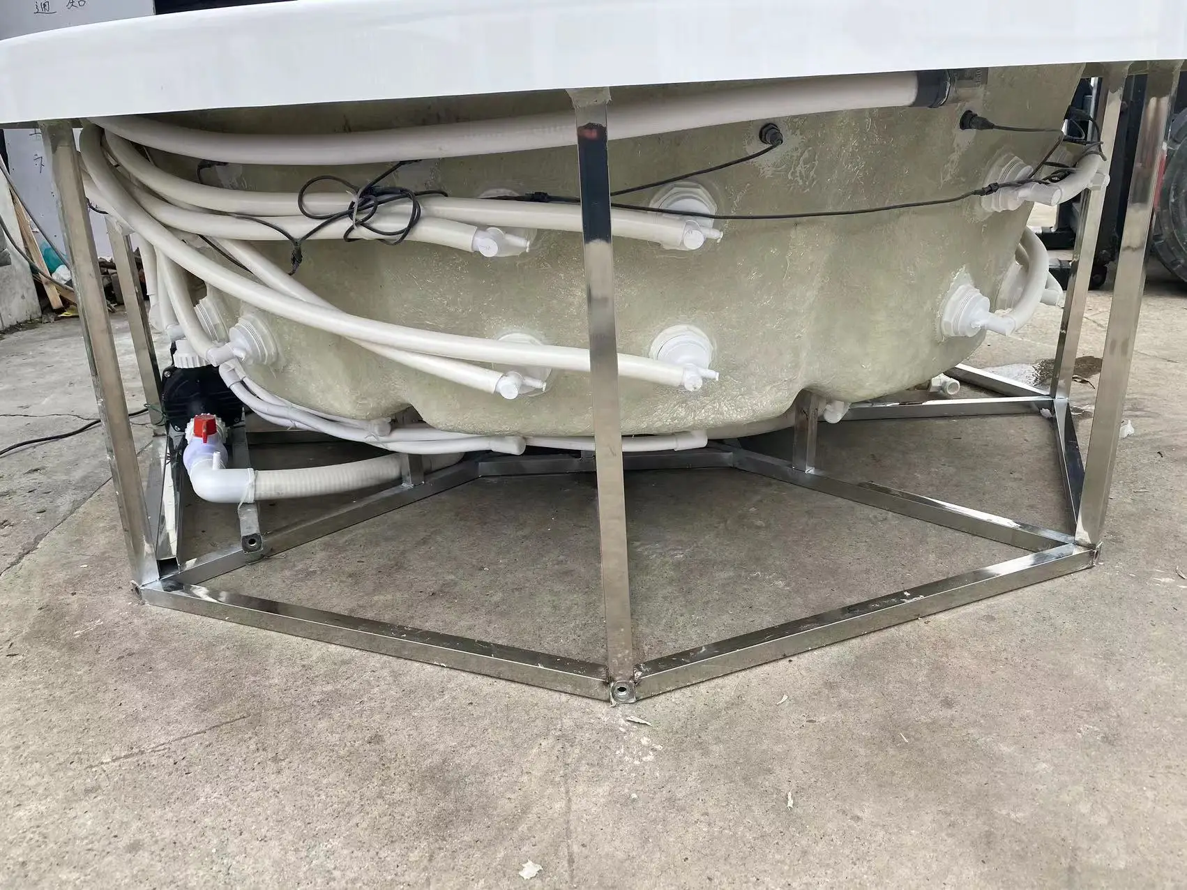 Outdoor thermostatic SPA whirlpool manufacturers direct sales of acrylic light luxury round bath hotel special accommodation