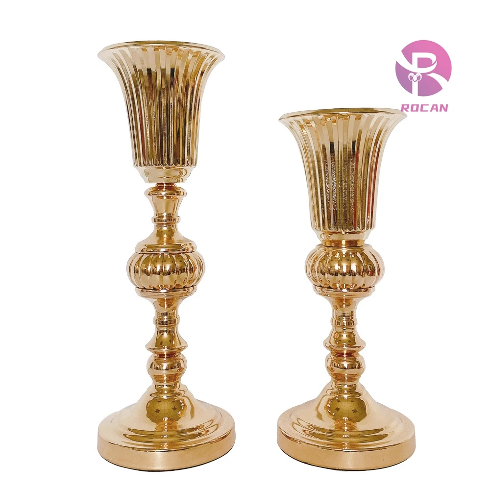 Wedding Gold Flower Vase Metal Iron Vase Decorations For Party Event Table Decoration