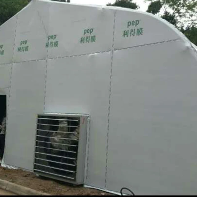 Agricultural mushroom greenhouse with PEP plastic for the cold area in winter