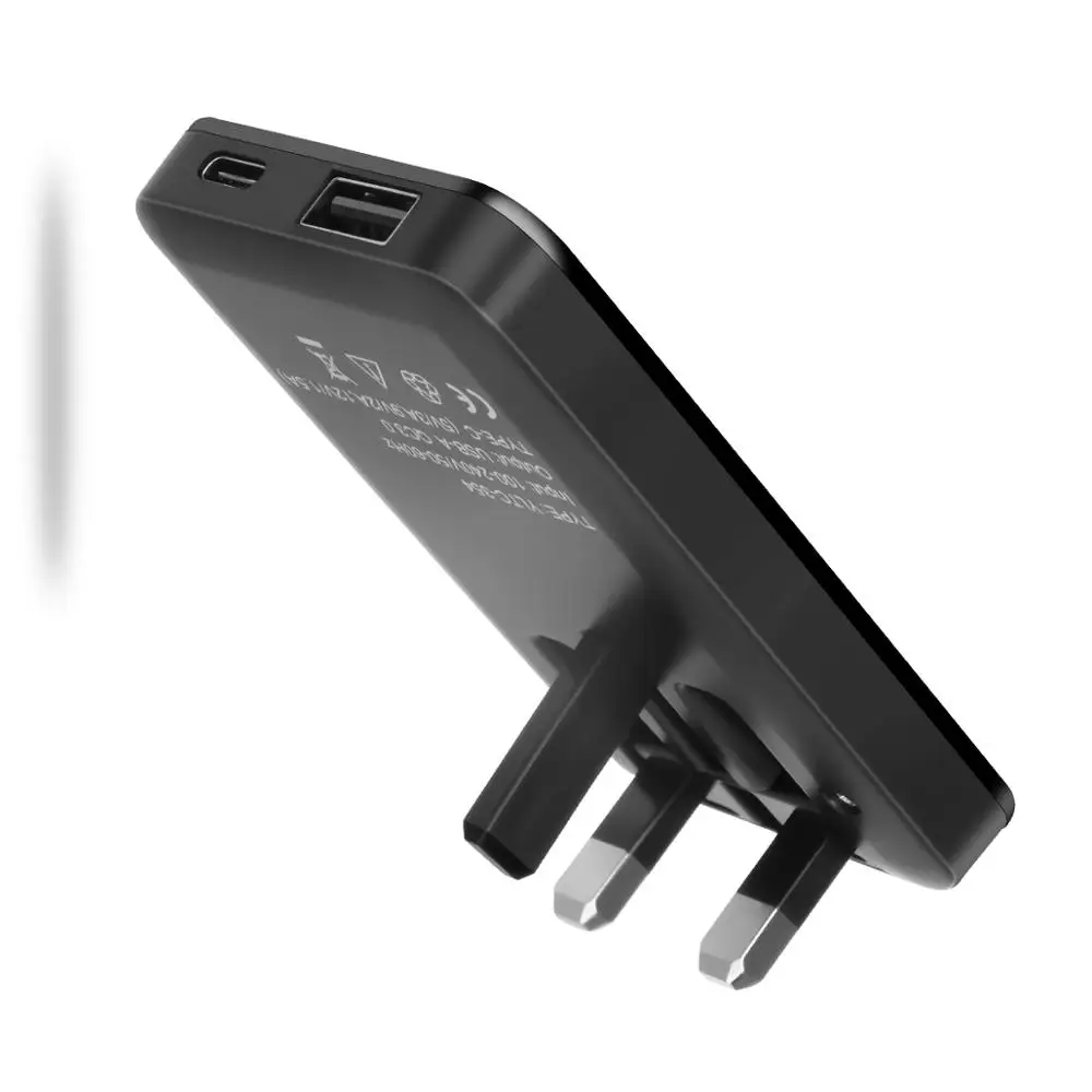 Wholesale usb adapter charger dual flat slim portable fast charger uk travel adaptor extension multi plug foldable uk plug