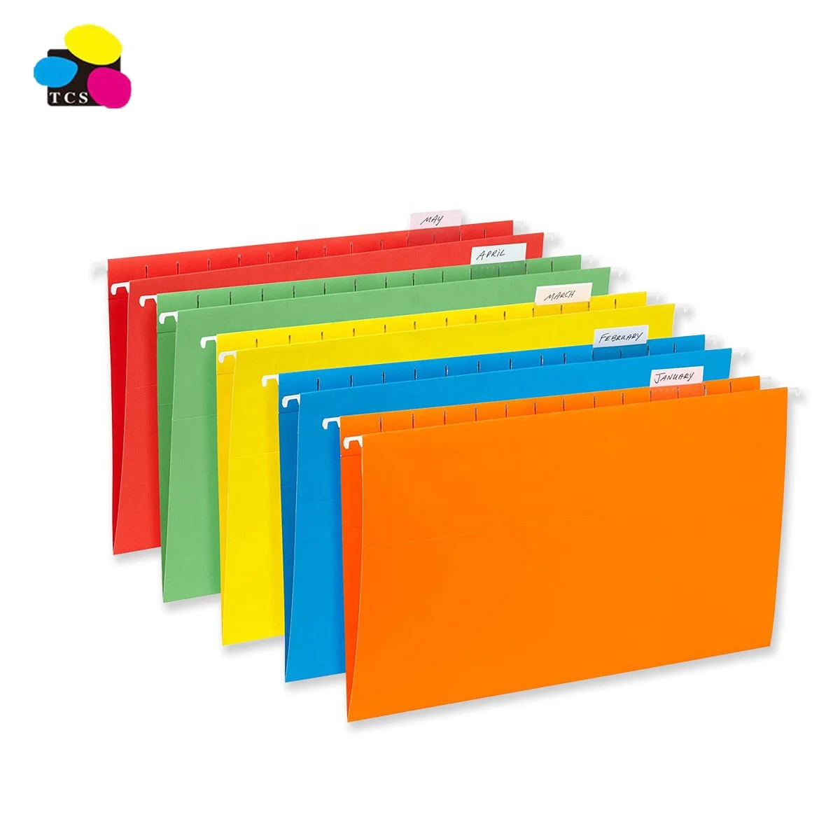 
ECO-Friendly Assorted Colors Letter Size 25pcs per box Flat shape Hook Hanging File Folder 