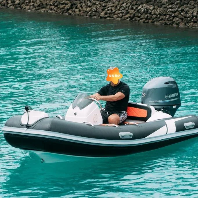 Hot sale Liya 13ft hypalon small sports fiberglass inflatable dinghy rib boat