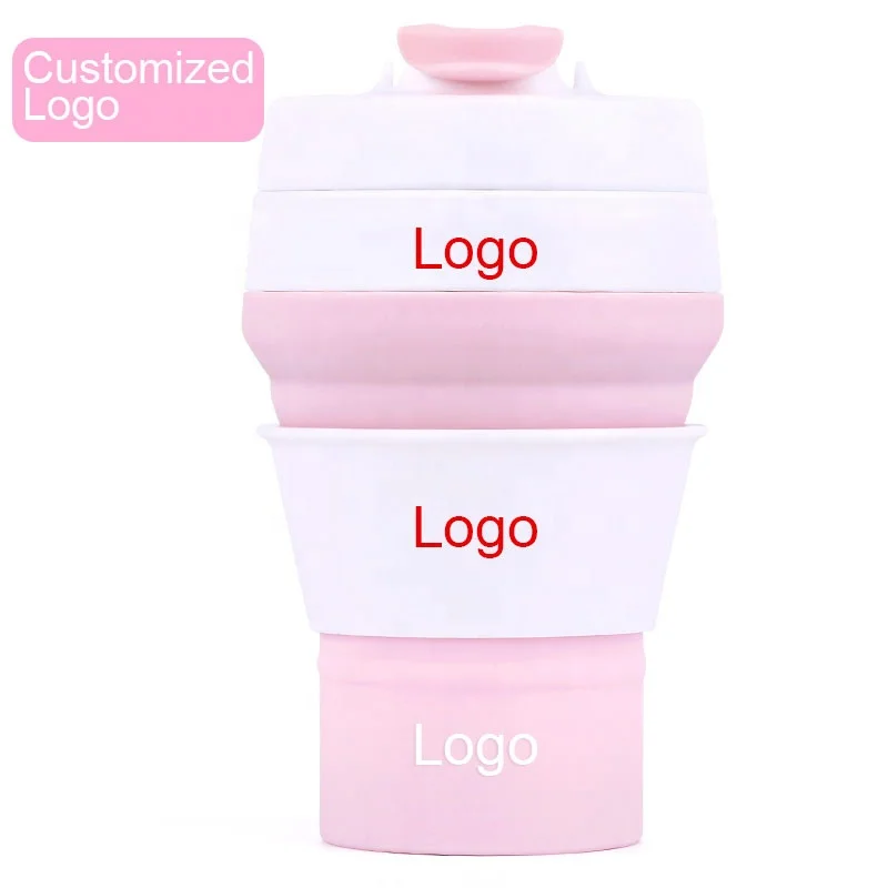 Custom Reusable Espresso Coffee Cup Silicone Folding Coffee Cup