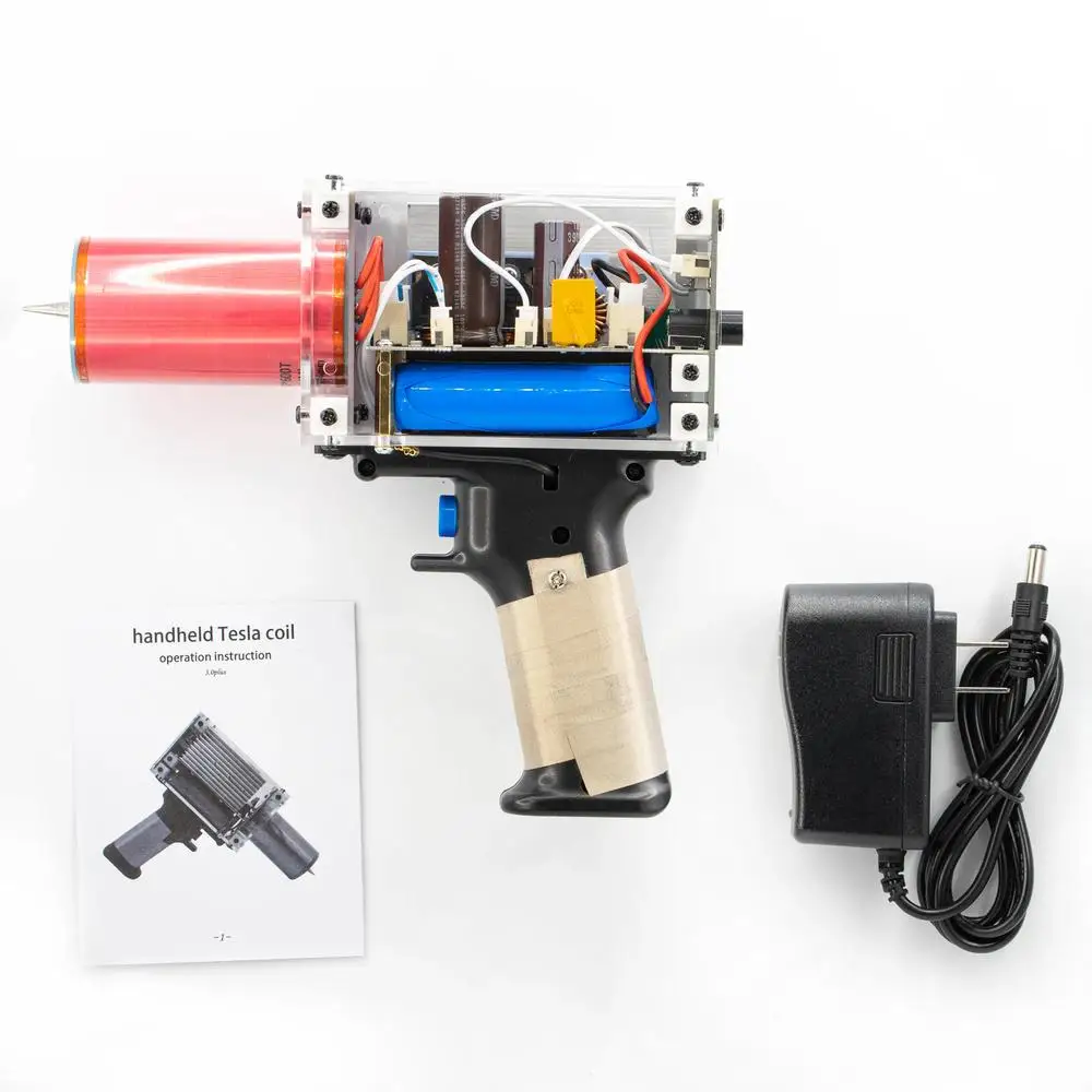 Portable Handheld Coil 13cm Electric Arc Scientific Experiment High Voltage Generator Artificial Lightning Coil