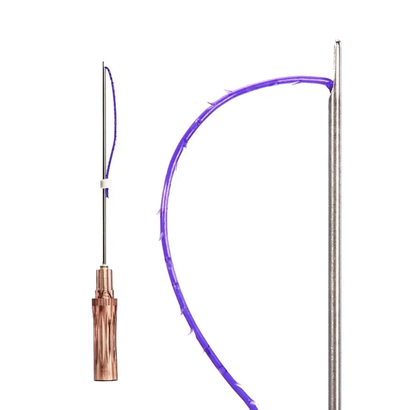 
Buy korea suture Cog 4D 19g 100mm medical lift meso face pdo thread with ce 