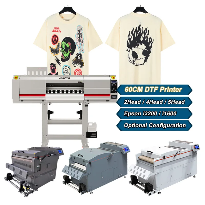 LETOP Small 60Cm Machine Dtf For Shirts Logo One Four I3200 Heads T Shirt Printing Drucker Dtf 4 Head Printer