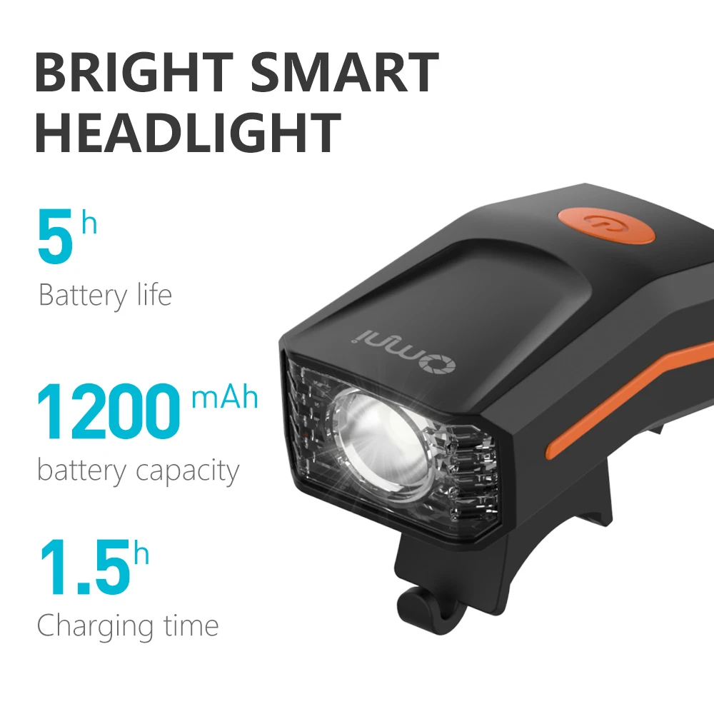 New Design Cycle Accessories Electric Lamp 300 Lumens Sport Bicycle Front Light IP65 Waterproof LED Headlights For Bike
