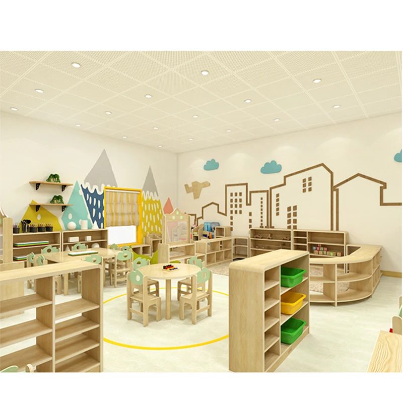 Новый дизайн, деревянные шкафы, шкафы, Детская классная мебель, детские столы и колокольчики, поставка из Гуанчжоу