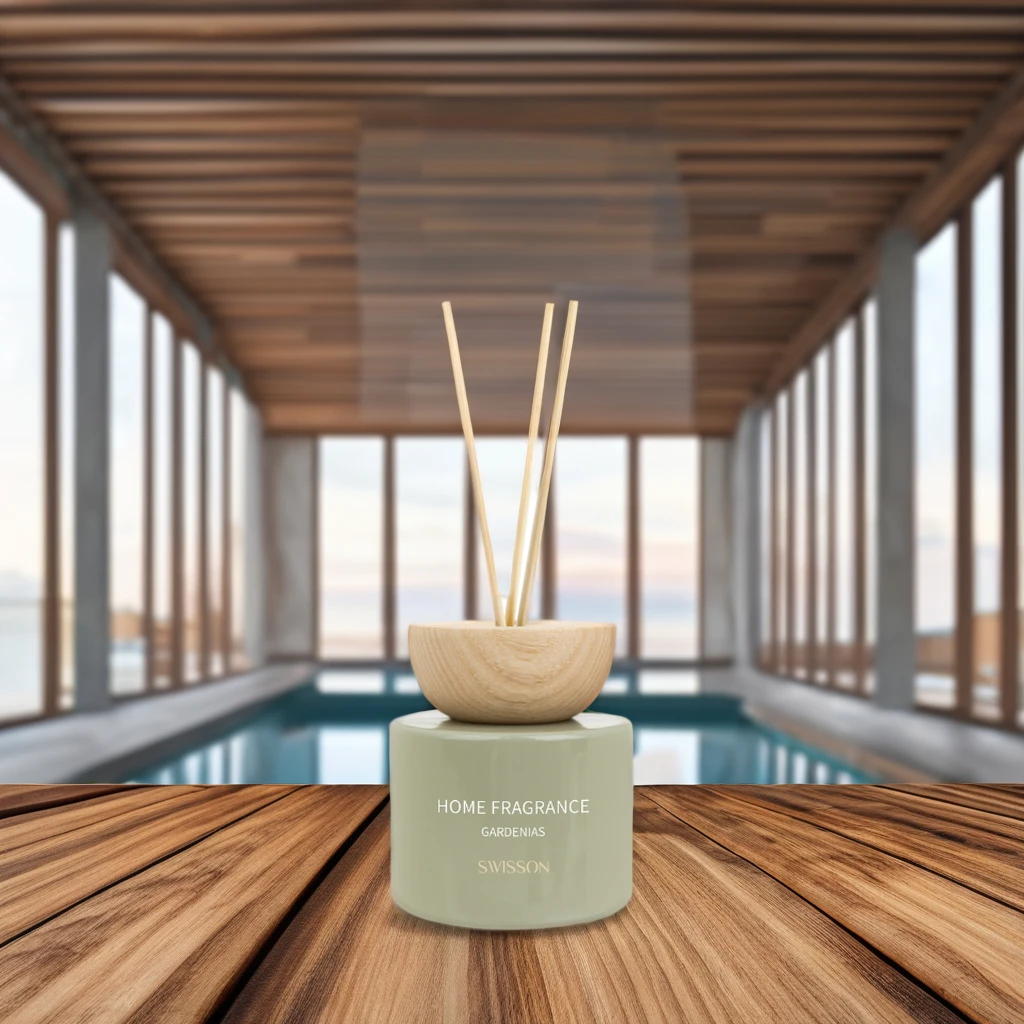 Custom Logo Rattan Fragrance Reed Diffuser Glass Bottle Aroma Plant Extract Essential Oil (Gardenias) OEM/ODM