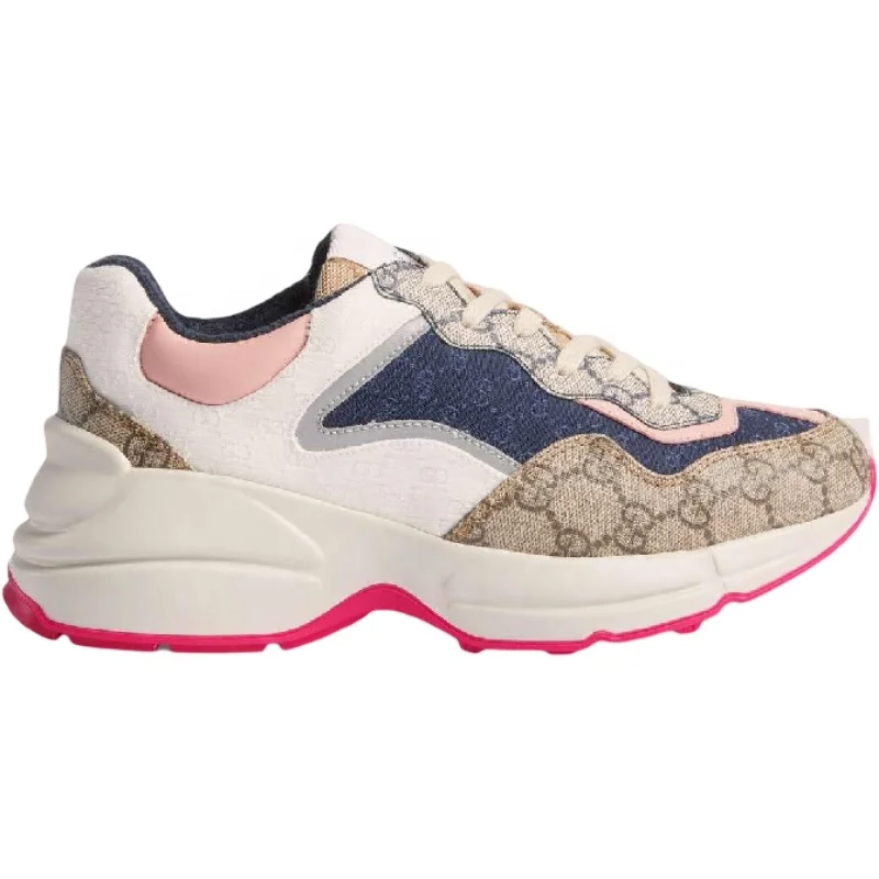 New Designed Sports Shoes Retro Patchwork Chunky Sole Breathable Casual Shoes For Loves