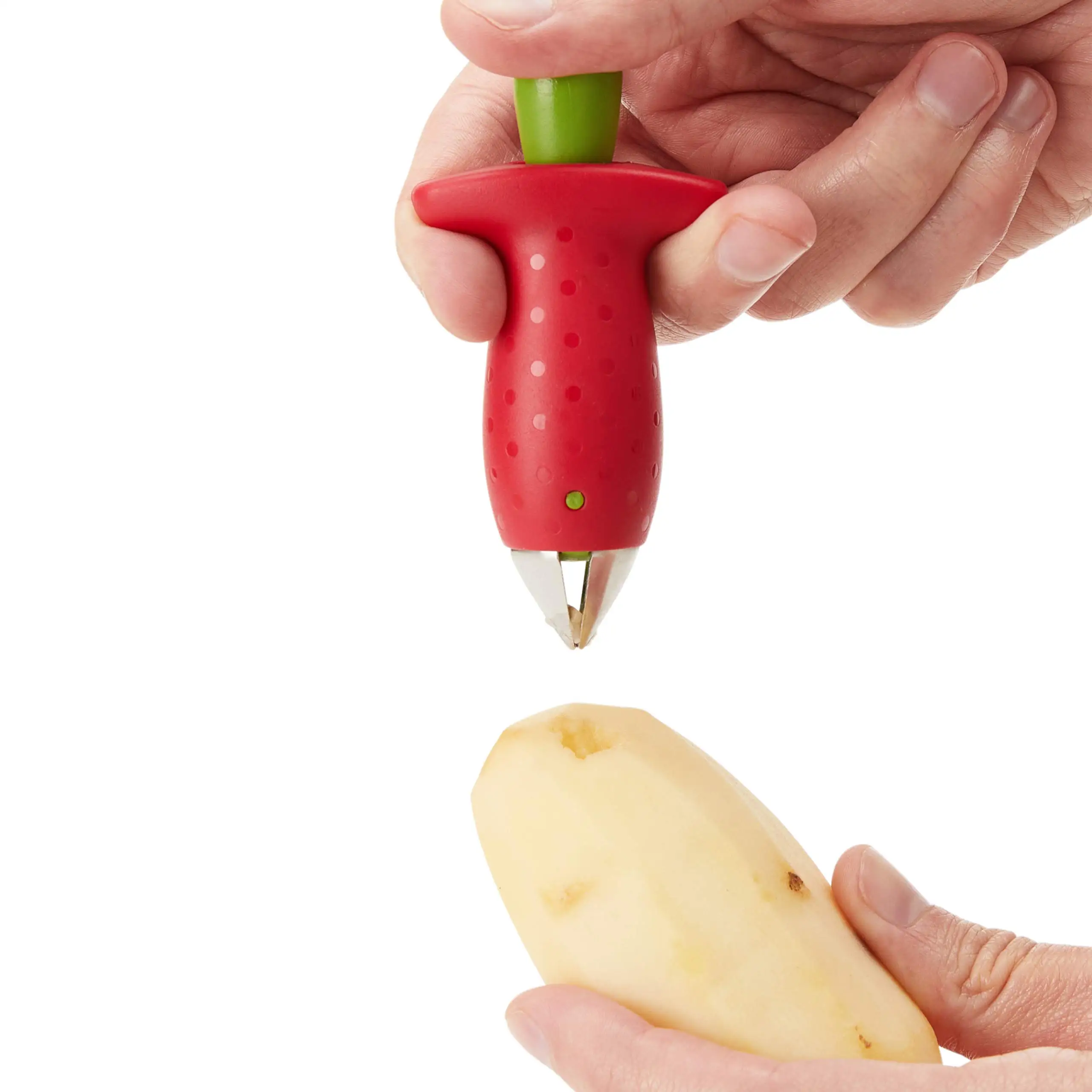 Оптовая продажа клубники Huller из нержавеющей стали кухонные Фруктовые гаджеты Инструменты