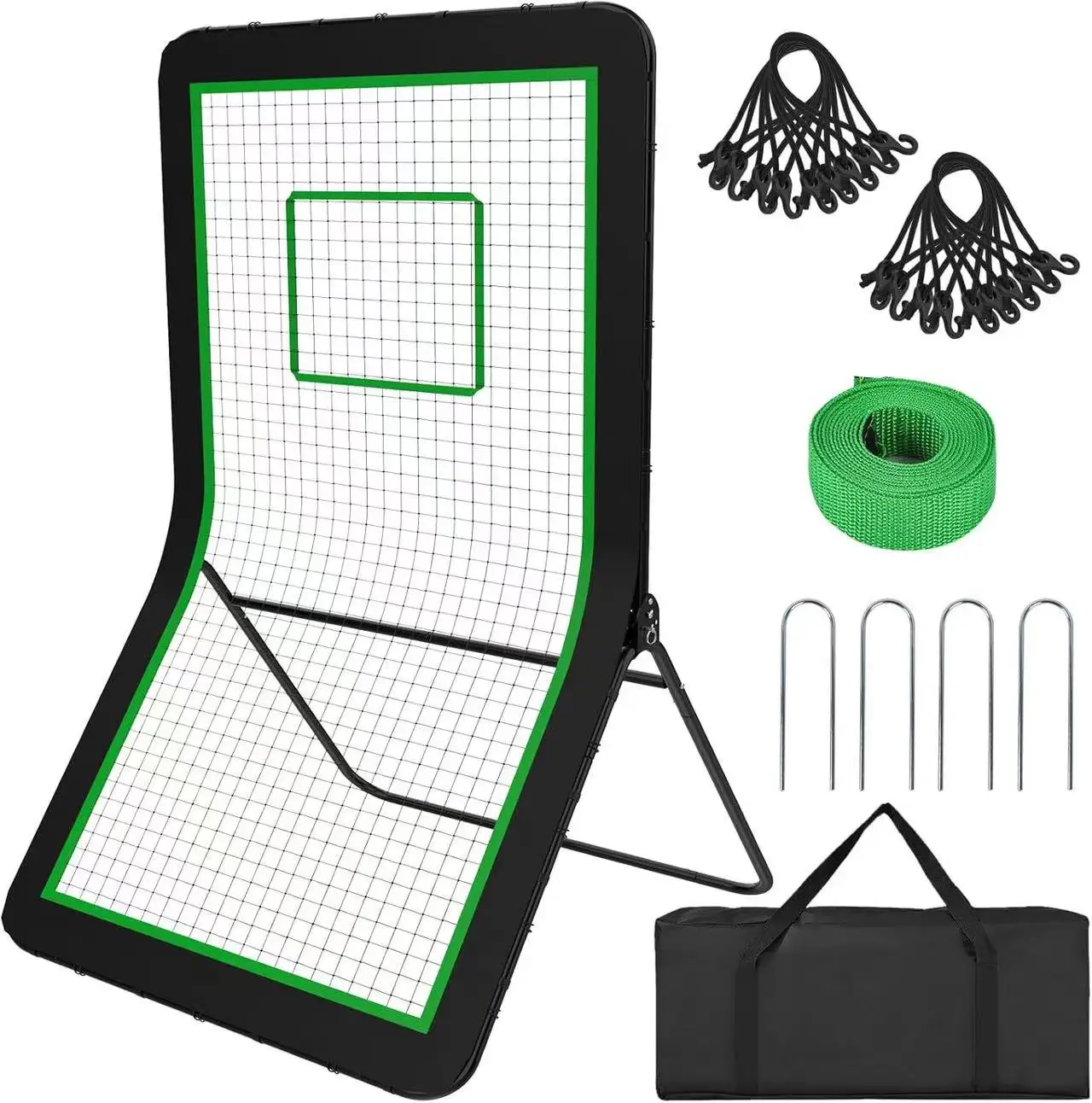 4*7ft adjustable angles lacrosse rebound net soccer baseball volleyball rebounder with Target webbing