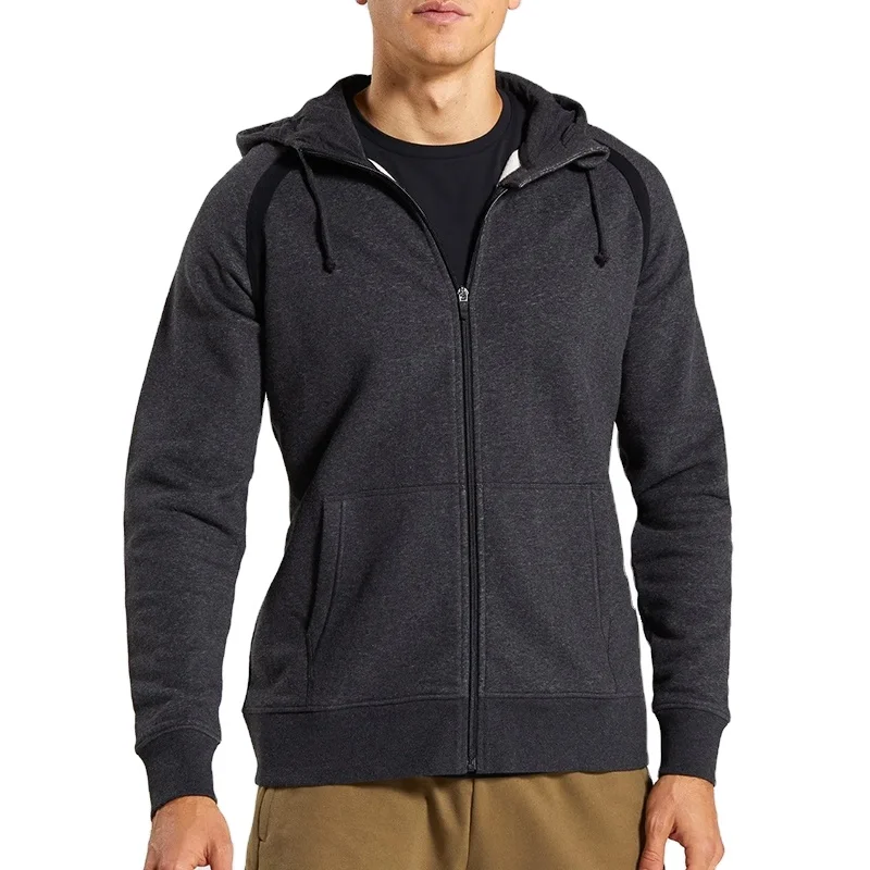 
breathable stretch full zip baseball custom gym hoodie 
