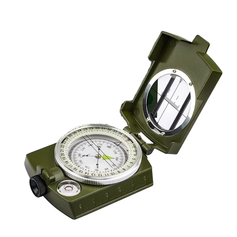 Outdoor high-precision professional luminous portable adult high accuracy digital orienteering metal zinc navigation compass