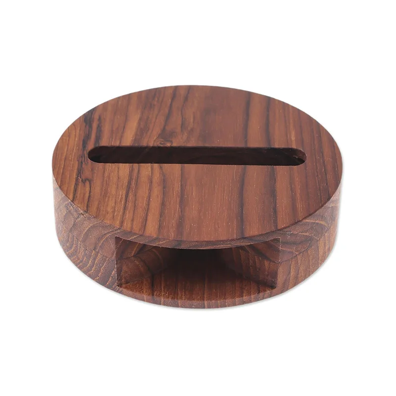 High Quality Wooden Multimedia Smart Phone Speaker Phone Stander Holder Classic Retro Style