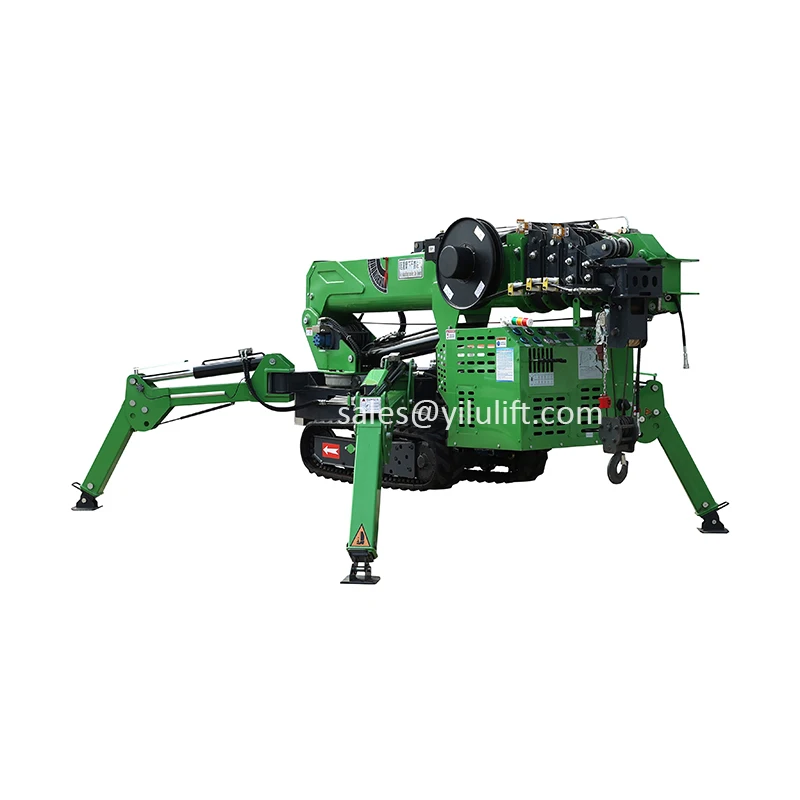 5T 8T 10T Hydraulic Mini Spider Tracked Boom Lift with Man Basket for Sale