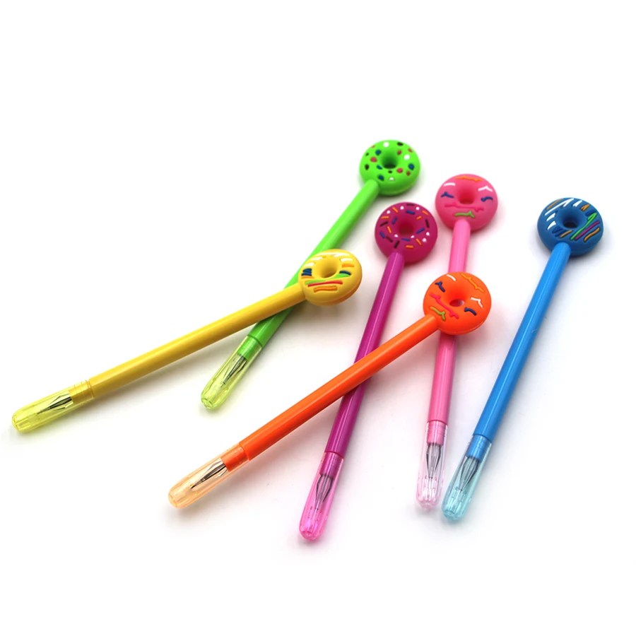 Promotional novelty doughnut shaped gel pen kawaii stationery pen