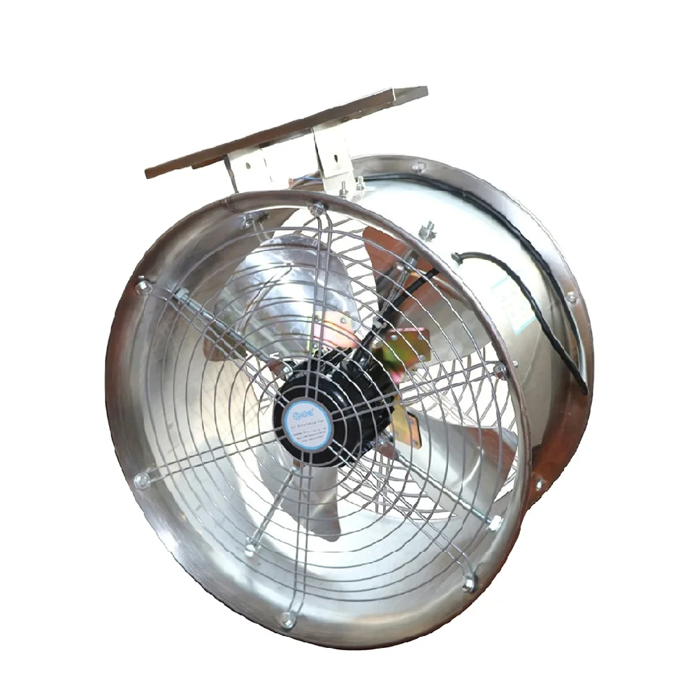Low noise hanging type greenhouse air circulation fan for poultry husbandry  air cooling system