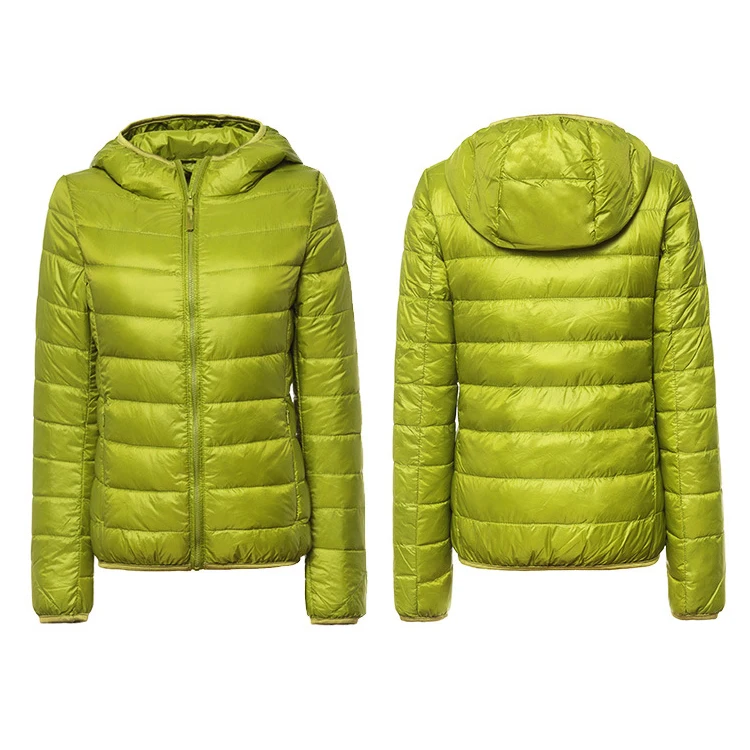Custom logo low price womens packable duck down jacket winter ultralight plus size jackets for women