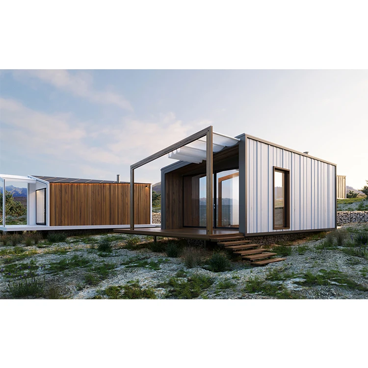 China luxury container hotel 20ft modern prefabricated box containers comfortable single hotel family homestay