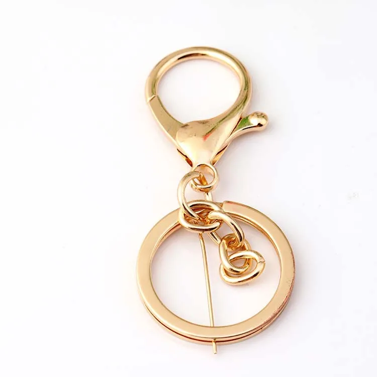 Wholesale Price Plated Metal Jewelry Making Snap Hook Lobster Clasp DIY Keychains Accessory Metal Key Chains Bulk Buckles